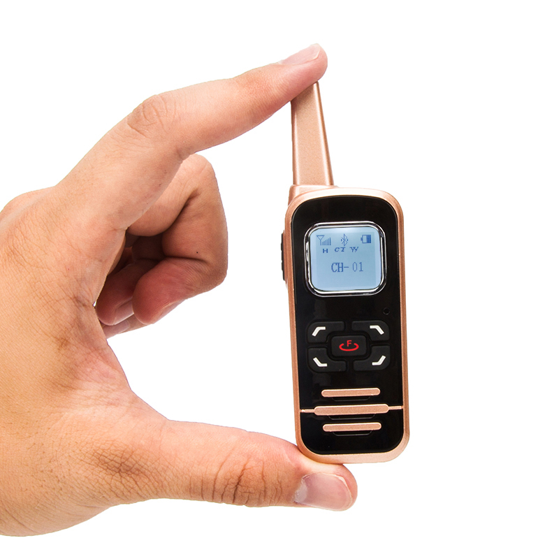 New mini walkie talkie with bluetooth function go on the market